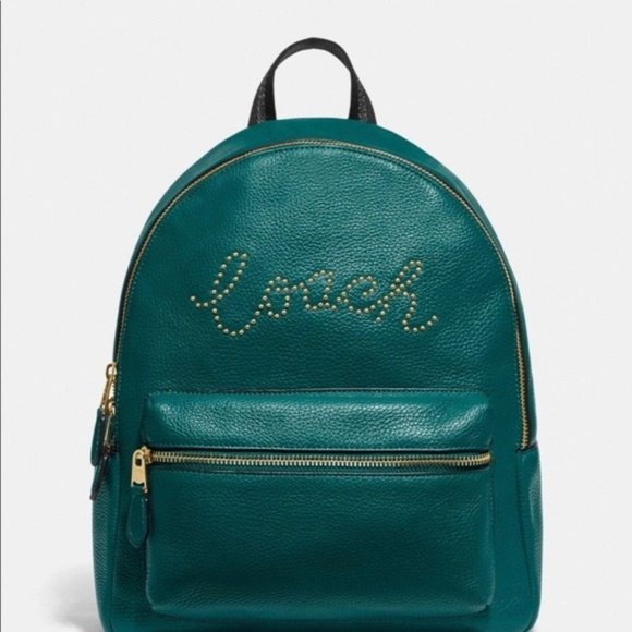 NWT Coach Medium Charlie backpack leather - Picture 1 of 3
